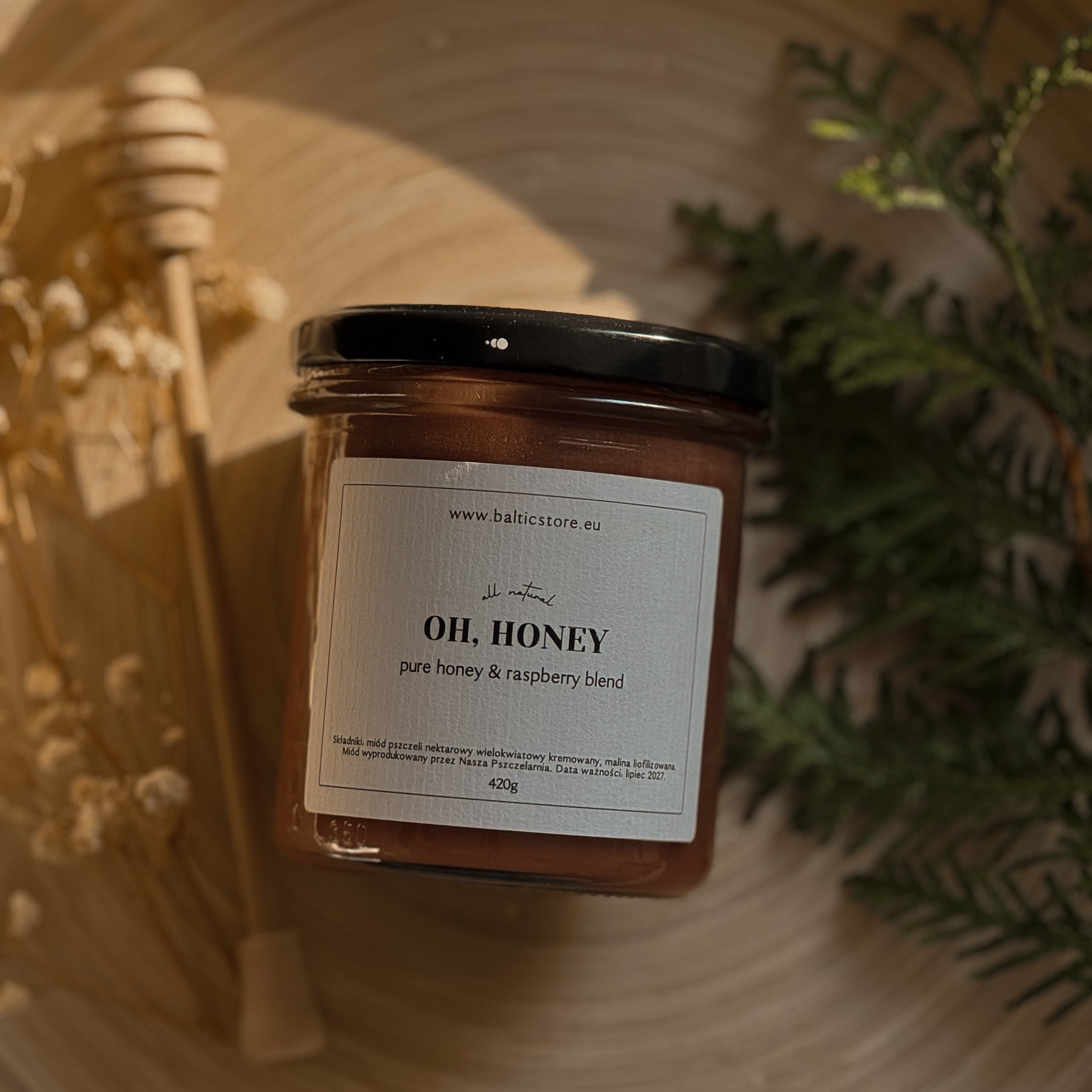 OH, HONEY - miód kremowany z malinami