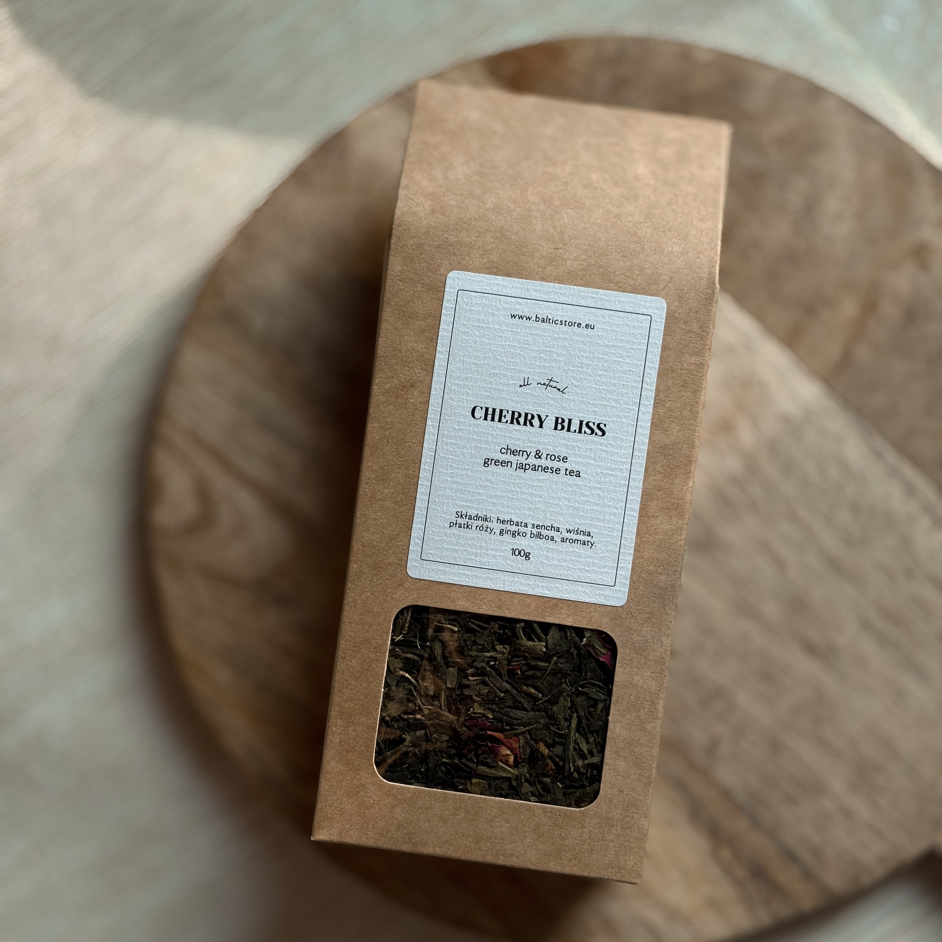 CHERRY BLISS - zielona herbata z wiśnią & różą