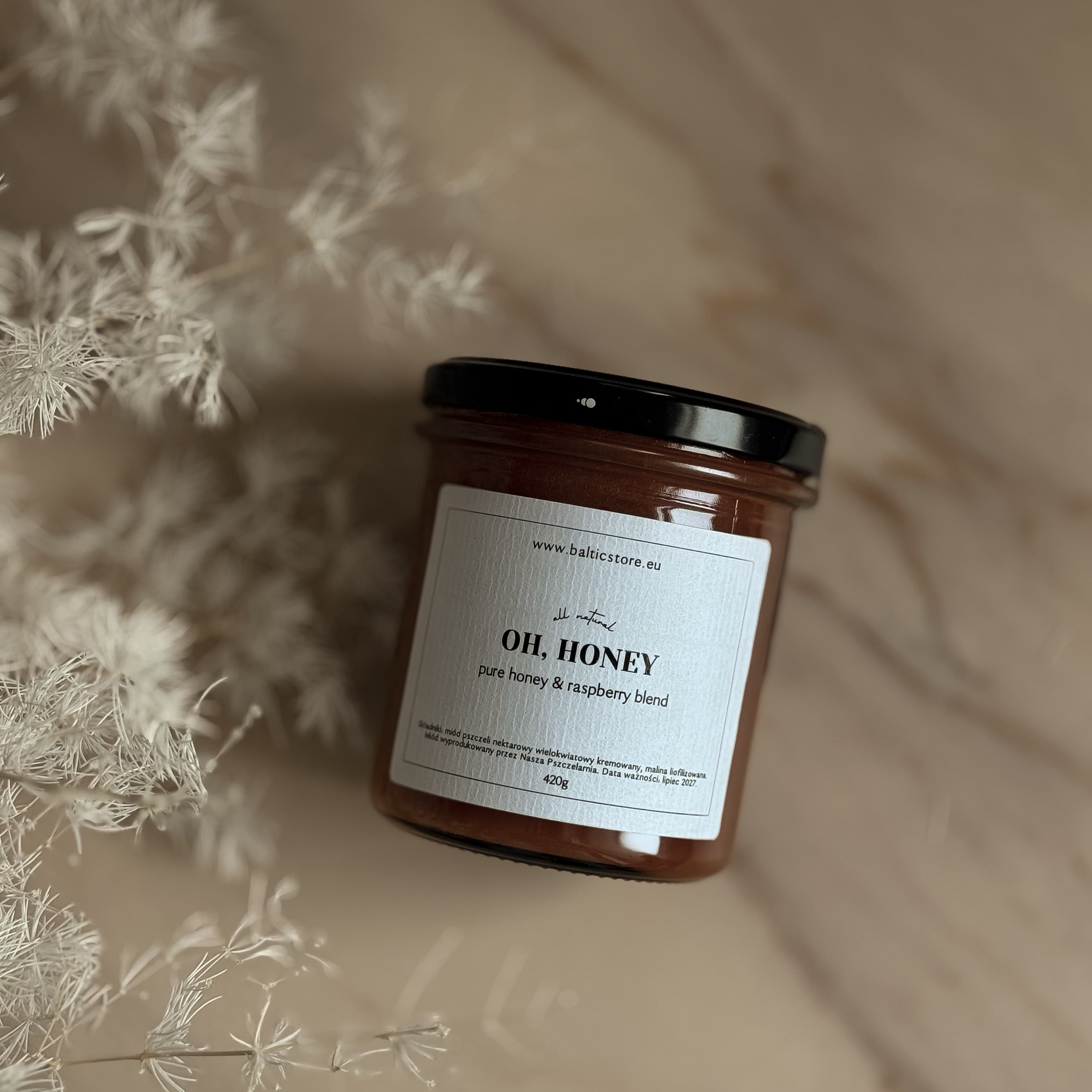 OH, HONEY - miód kremowany z malinami