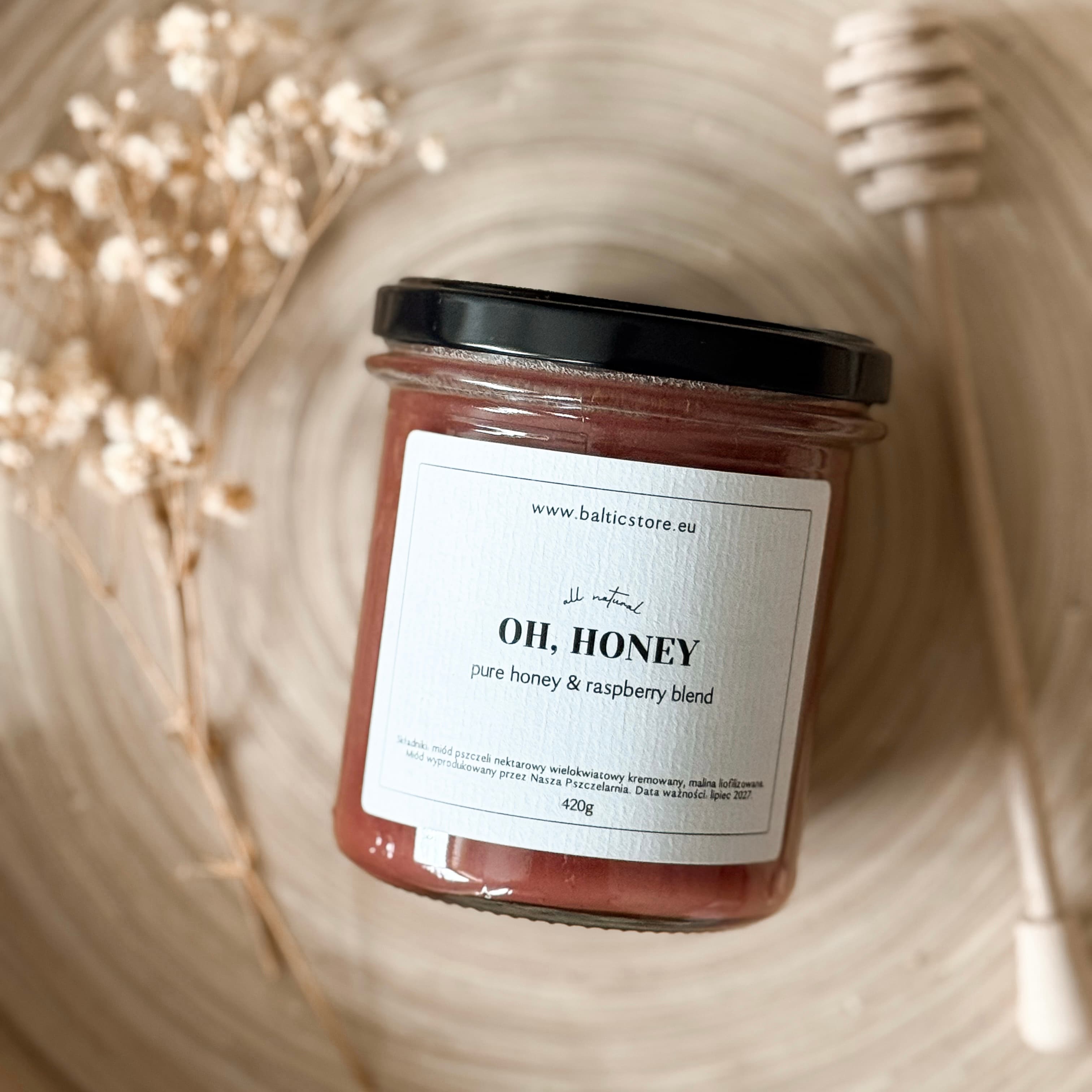 OH, HONEY - miód kremowany z malinami