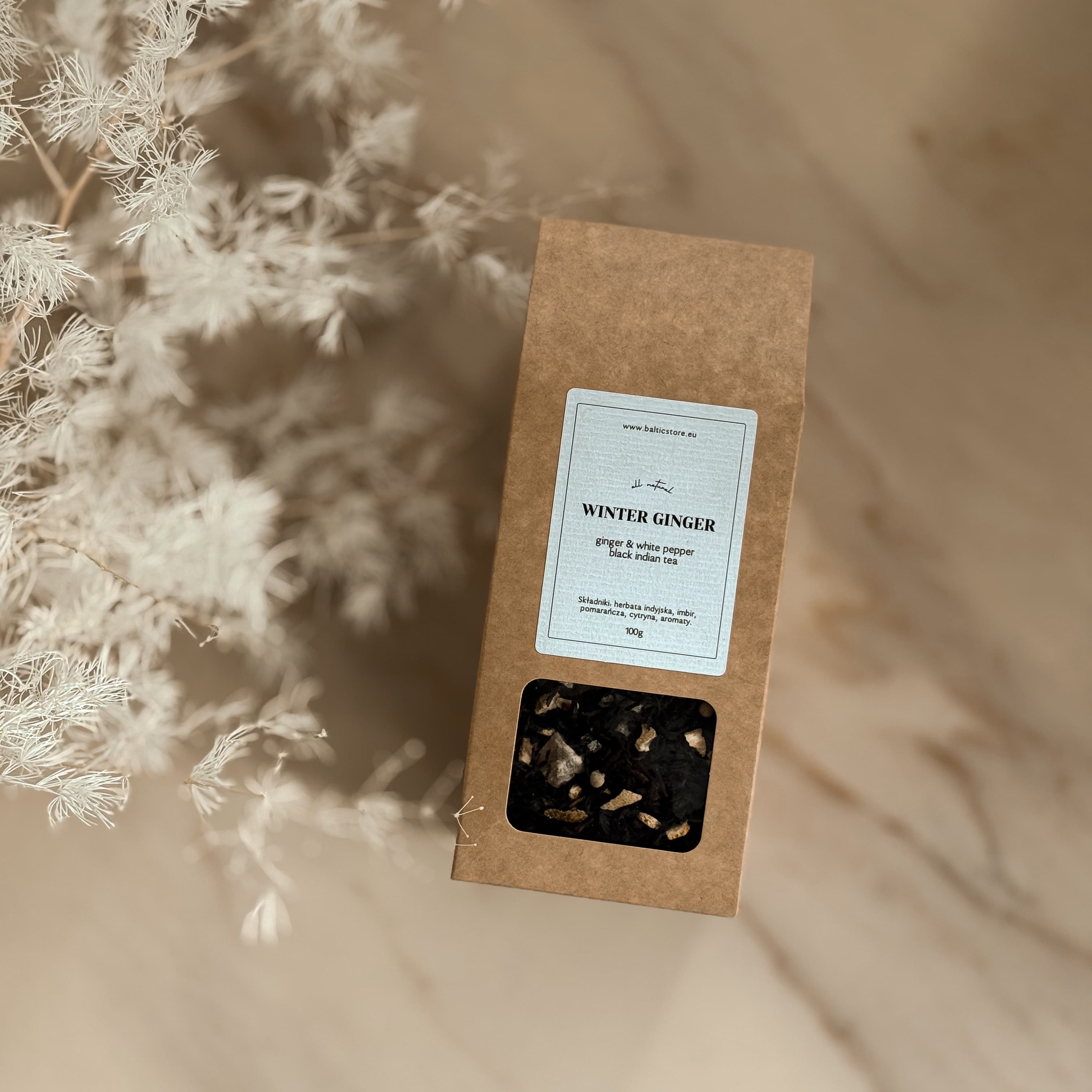 WINTER GINGER - czarna herbata z imbirem & białym pieprzem