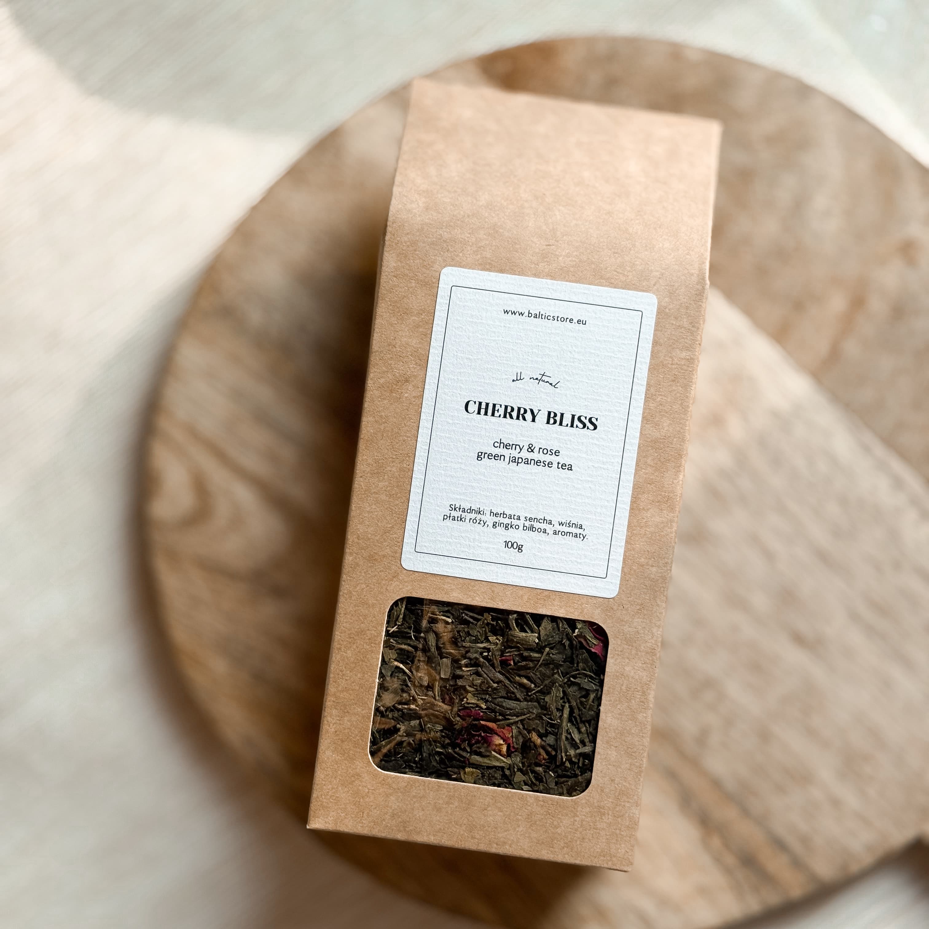 CHERRY BLISS - zielona herbata z wiśnią & różą
