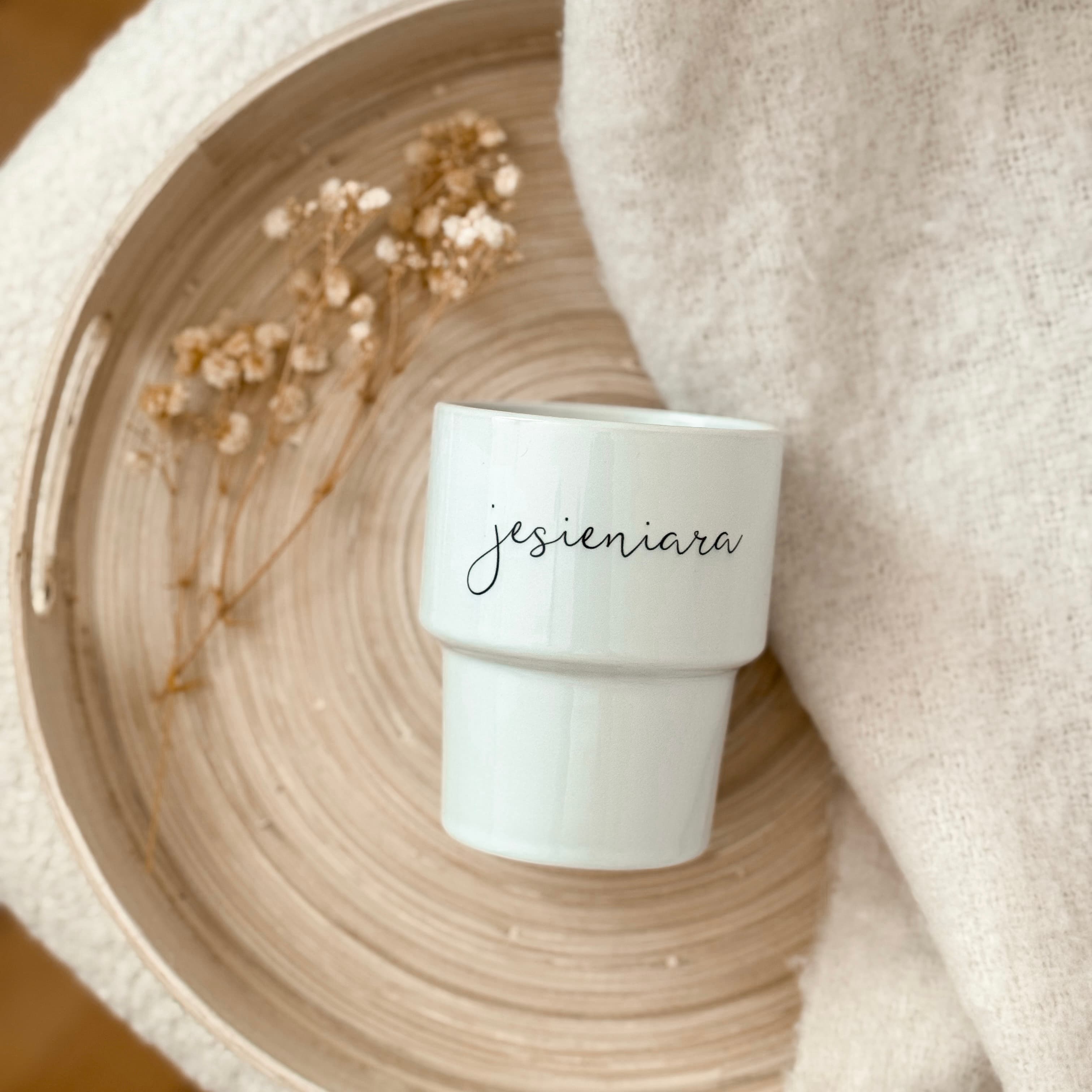 AUTUMN - kubek ceramiczny z napisem