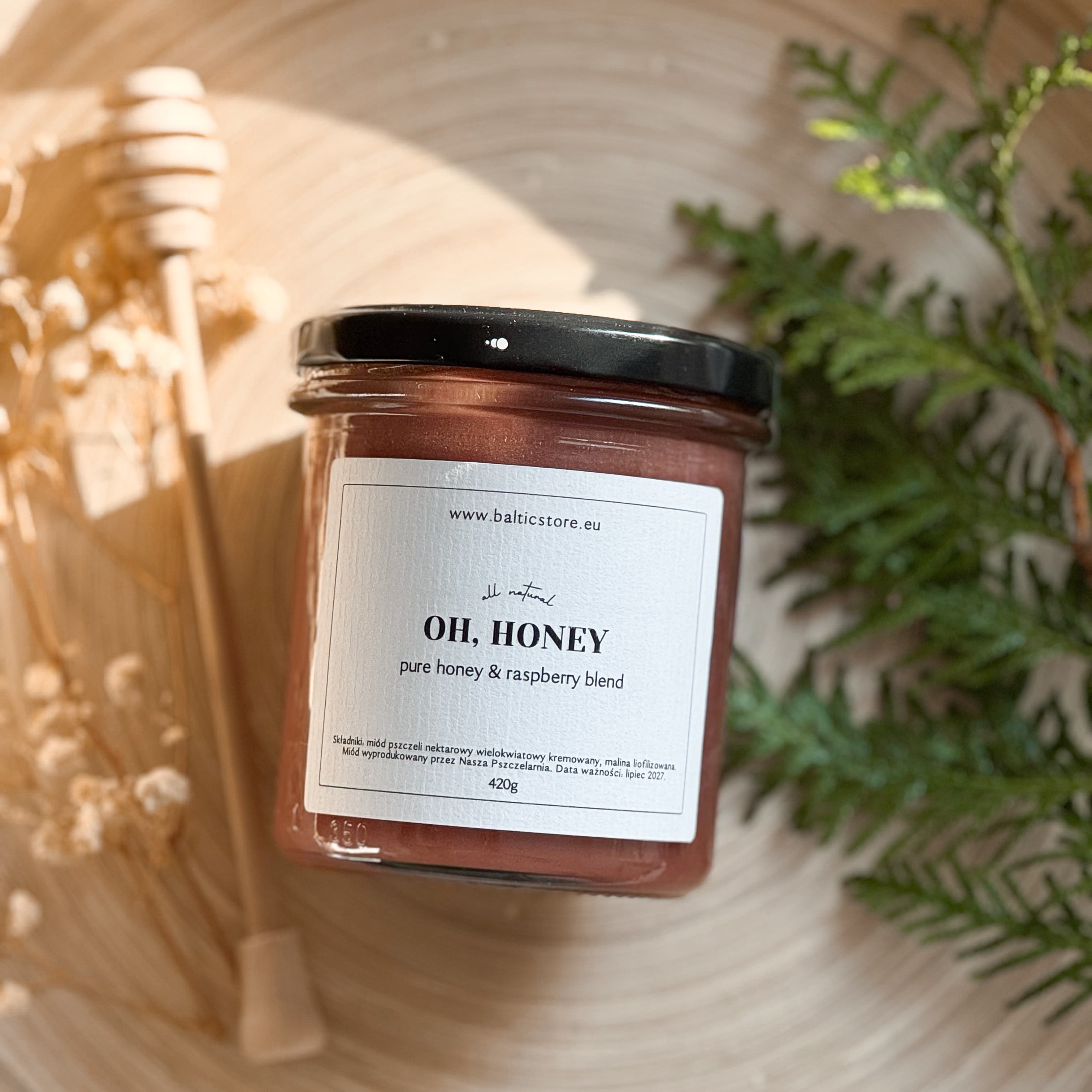 OH, HONEY - miód kremowany z malinami