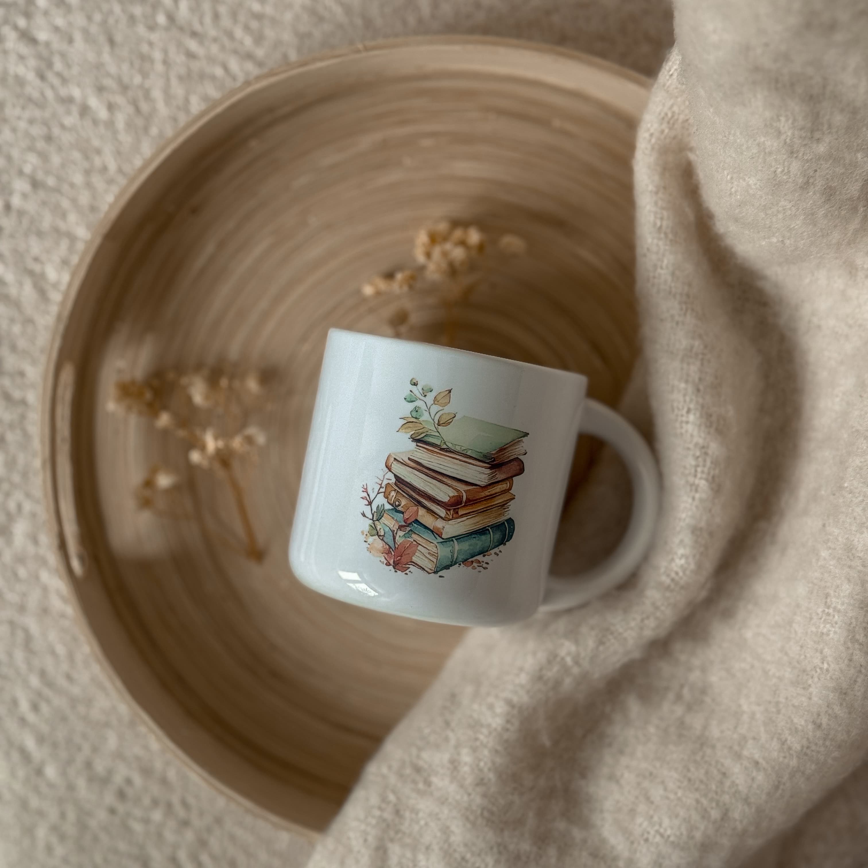 BOOK LOVER - kubek ceramiczny z nadrukiem