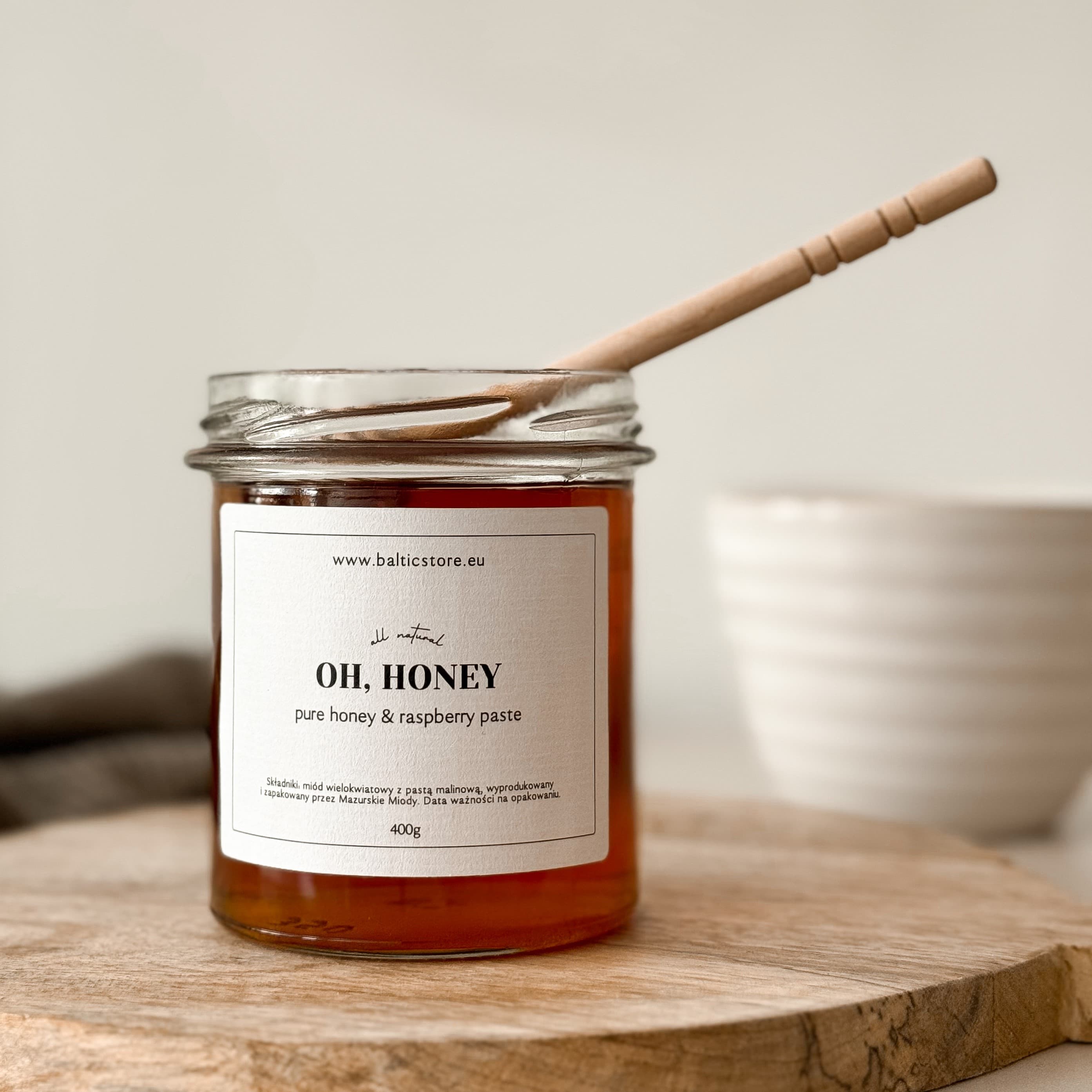 OH, HONEY - miód z pastą z malin
