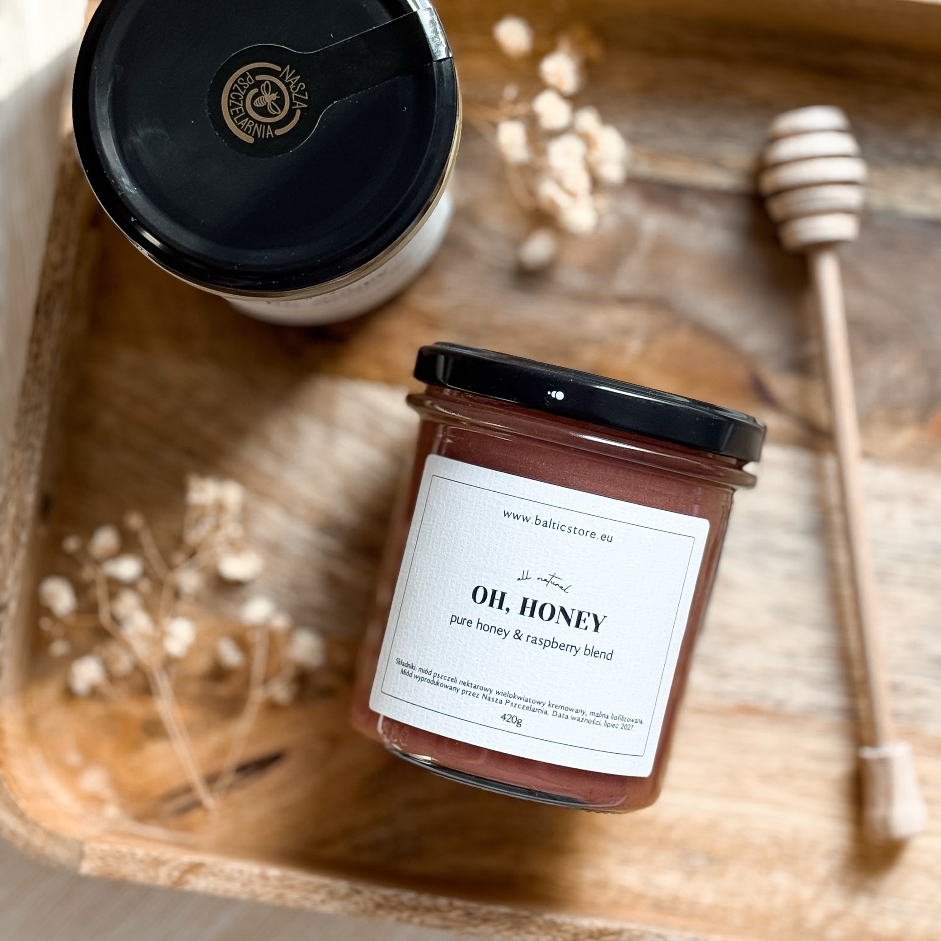 OH, HONEY - miód kremowany z malinami